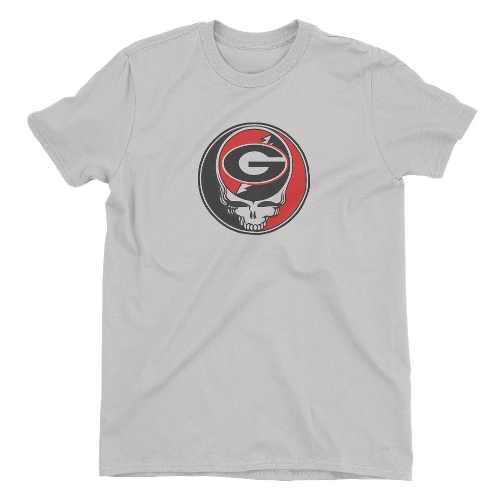 Georgia Grateful Dead Old School Bulldogs Shakedown T-shirt UGA Lightweight